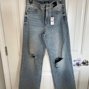 Express high rise wide leg jeans